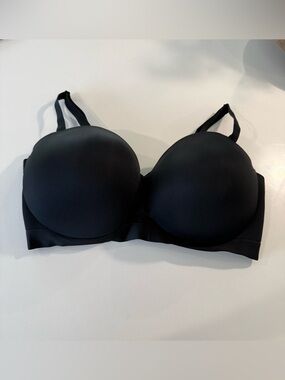 CACIQUE Black Comfort Bliss Strapless Underwire Bra Size40G‎